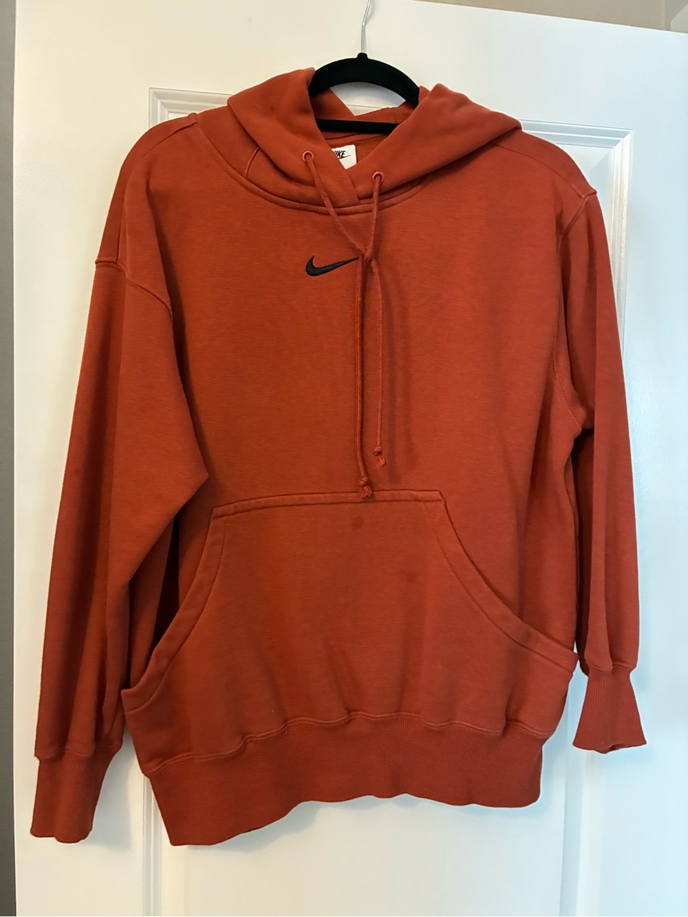 Women Nike orange oversized hoodie size XS #oversized